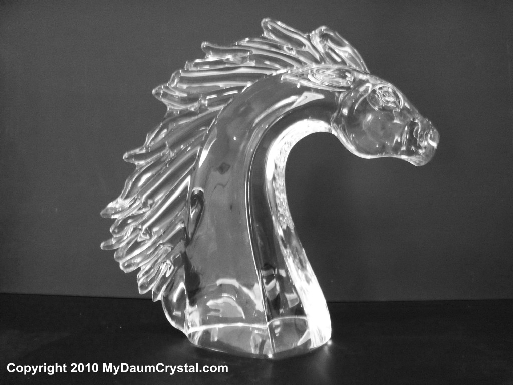 My Daum Crystal Horse Head Family